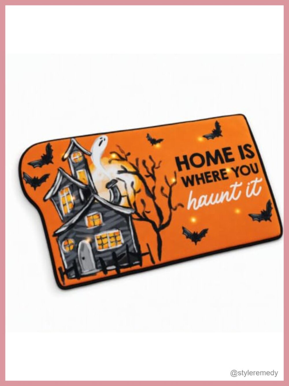 Mud Pie Light Up Halloween Doormat with Sound Spooky Welcome Mat